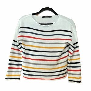 Striped Cropped Sweater